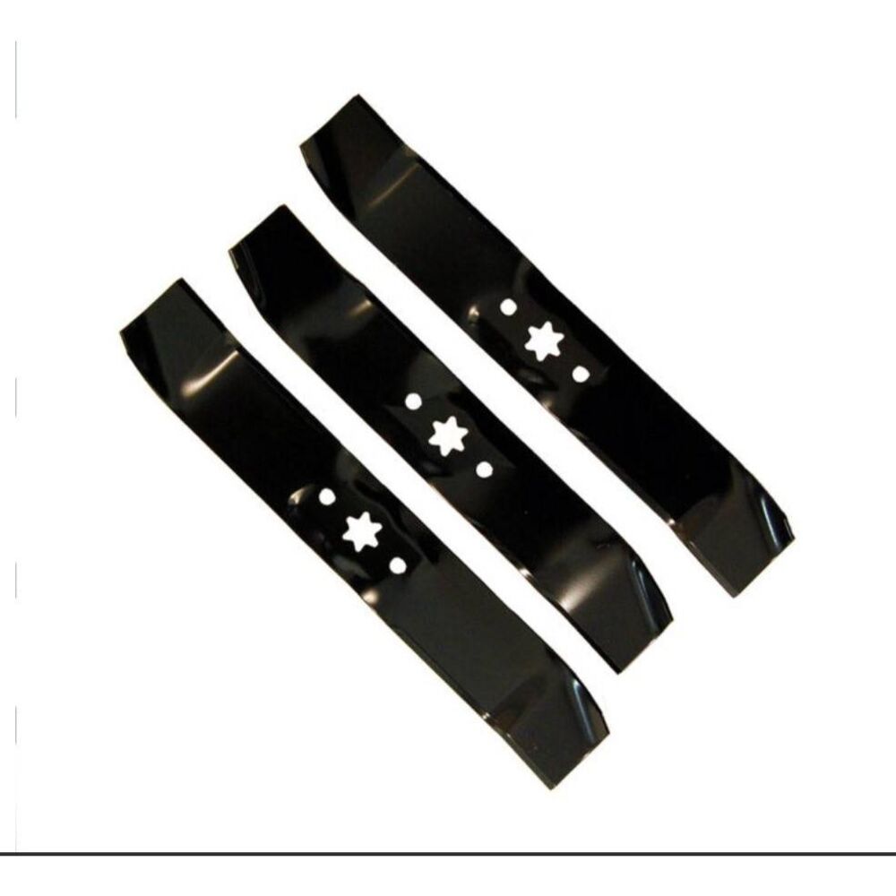 Troy-Bilt 46” Mulching Blade Set 3 Pack 6-Point Star 942-0611 742-0611 OEM